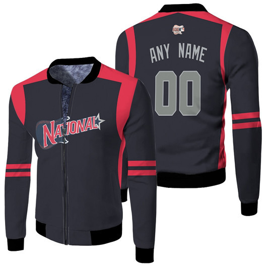 National League Mlb 2019 Allstar Game Workout Navyred Jersey Style Custom Gift For National Fans Fleece Bomber Jacket