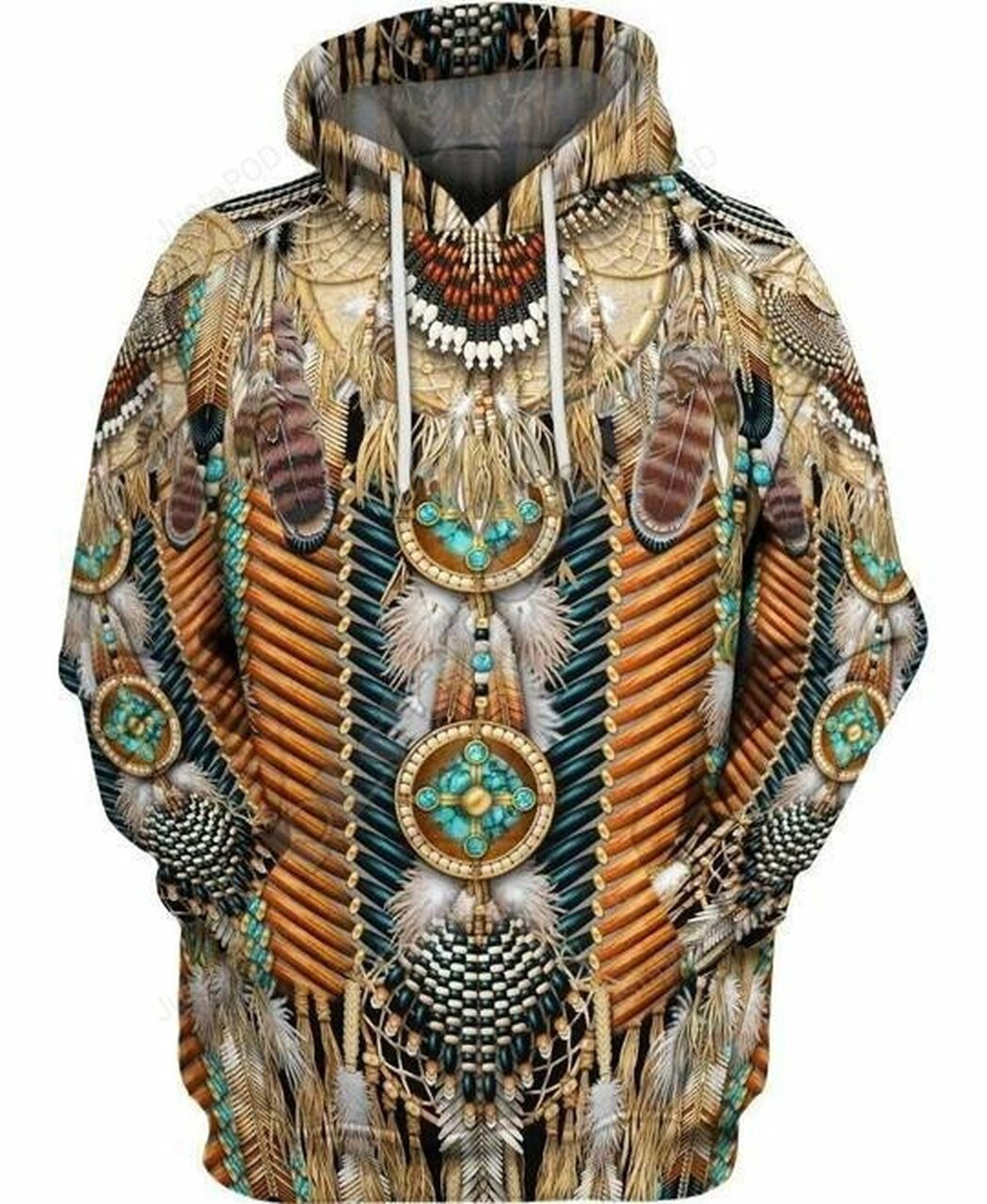 Native American Feather 3d All Over Print Hoodie