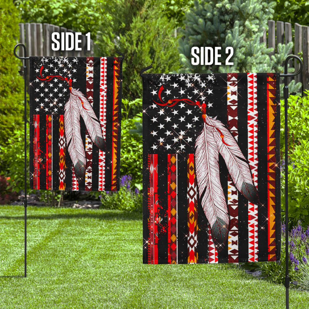 Native American Flag Feather Flag Decorative Outdoor Flag