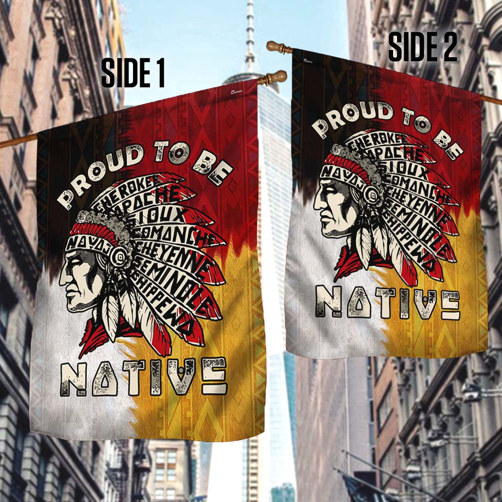 Native American Flag Proud To Be Cherokee Native Flag Indian Pride Flag Decorative Outdoor