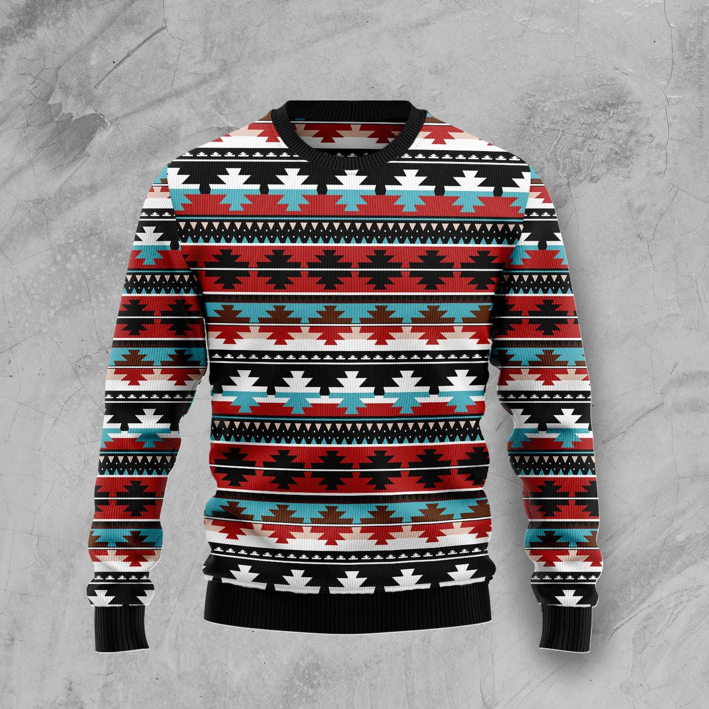 Native American Pattern Ugly Christmas Sweater