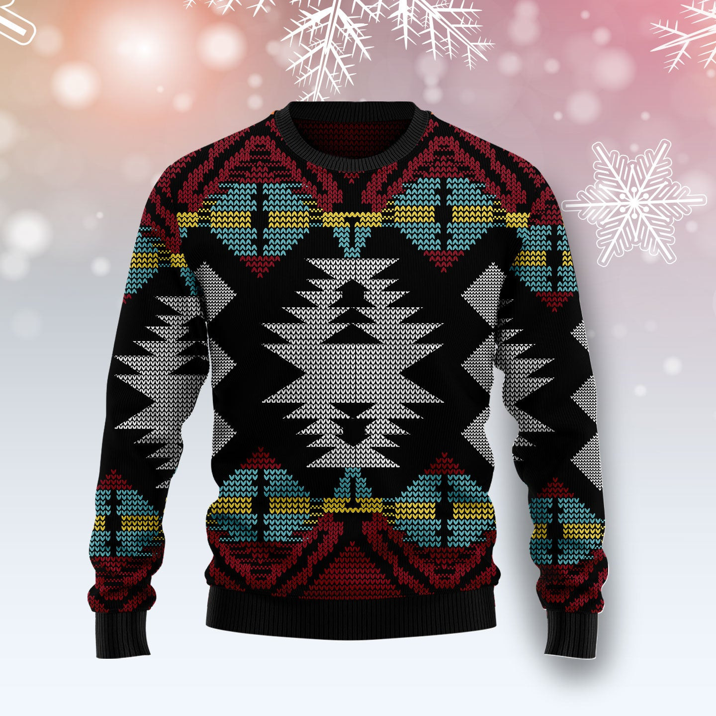 Native American Pattern Ugly Christmas Sweater