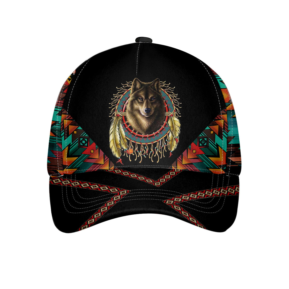 Native American Wolf Classic Cap Unisex Wolf Baseball Cap Wolf Themed Gifts Idea