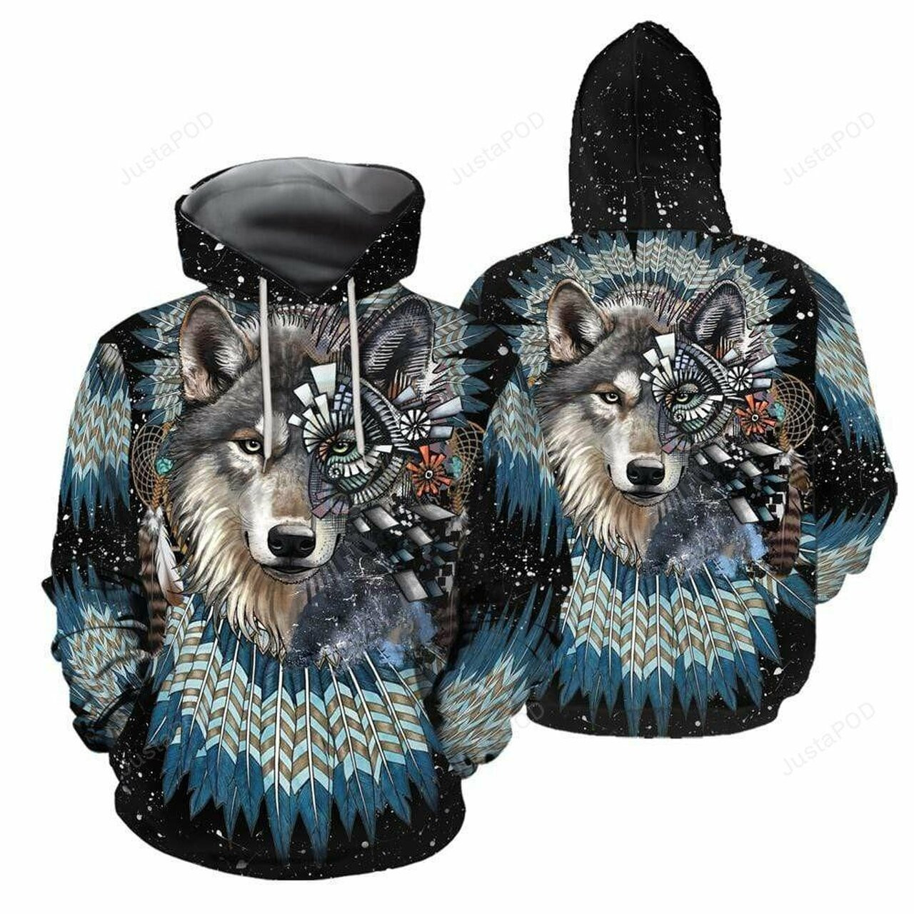 Native American Wolf Queen 3d All Print Hoodie