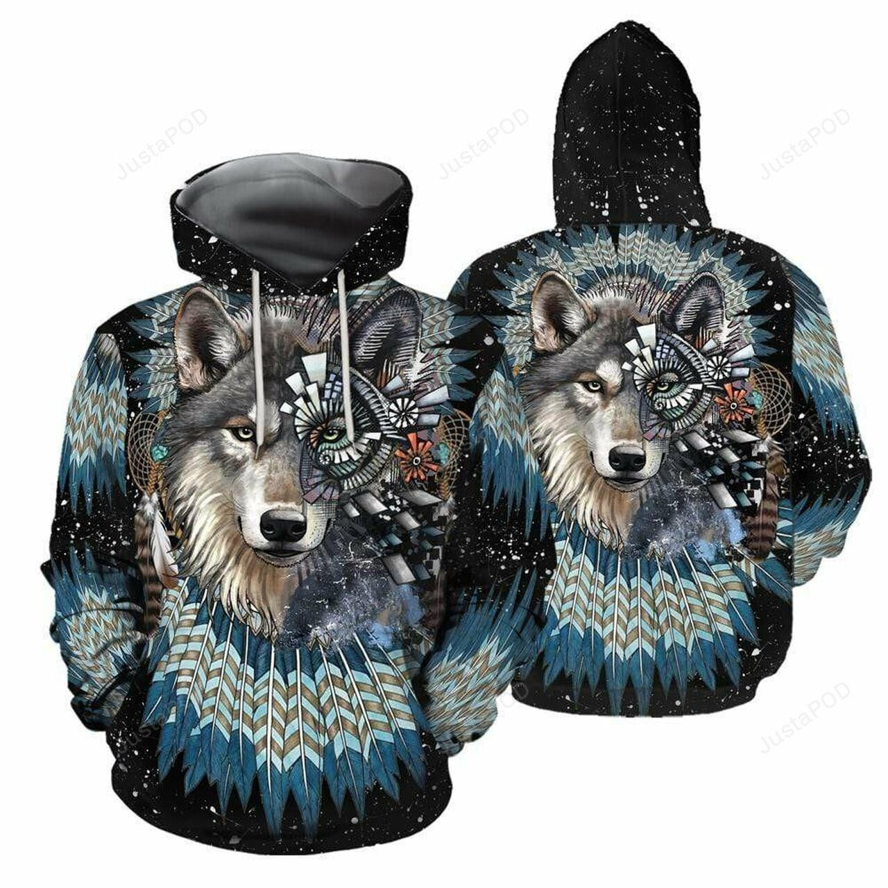 Native American Wolf Queen 3d All Print Hoodie, Zip-up Hoodie