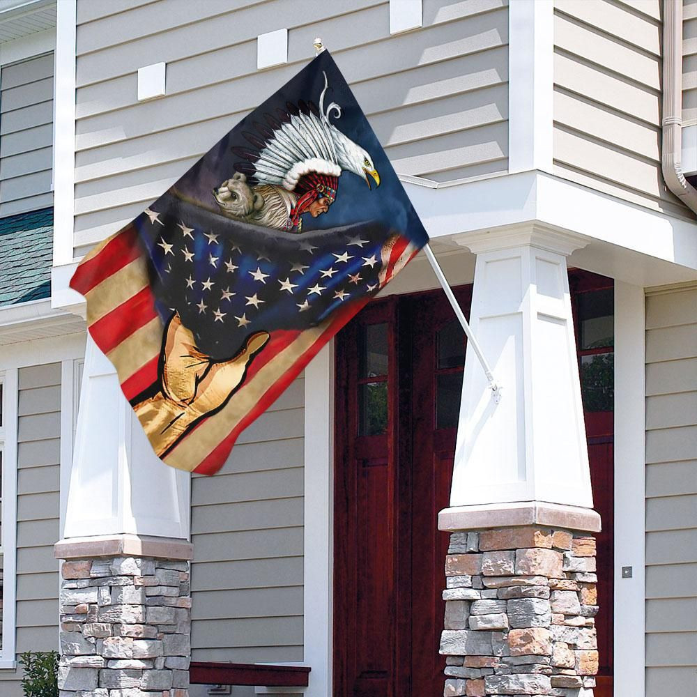 Native Independence Day America Flag 4th Of July  Garden Flag House Flag