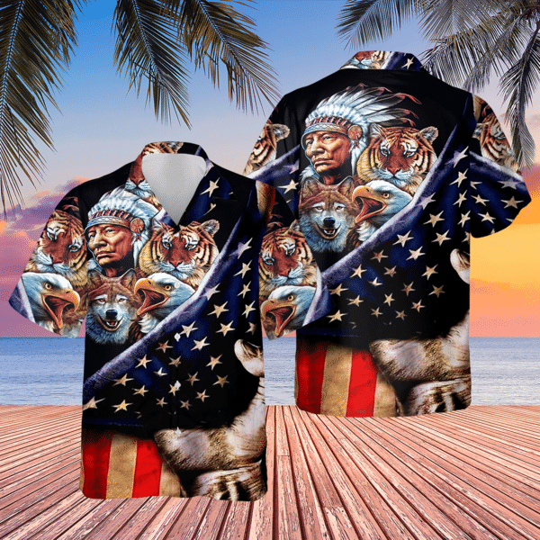 Native Pride Peaceful Forever Edition - Hawaiian Shirt 1 - Hawaiian Shirt For Men