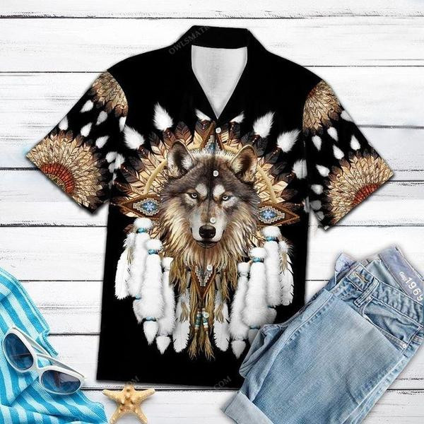 Native Wolf Limited - Hawaiian Shirt Hawaiian Shirt For Men