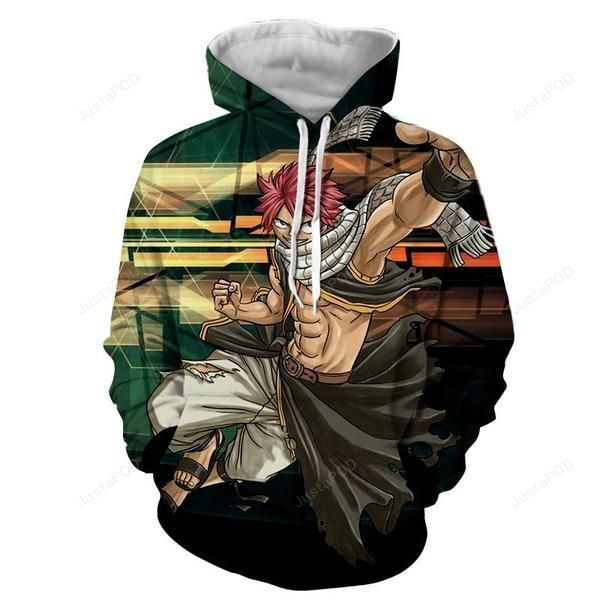 Natsu Action Dragneel Fairy Tail 3D All Over Print Hoodie