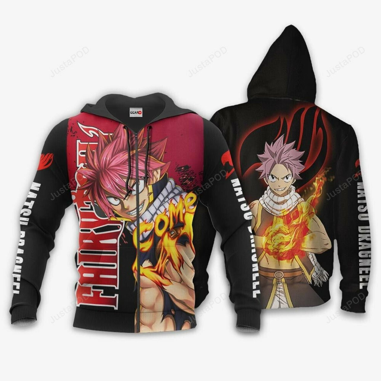 Natsu Dragneel Fairy Tail Anime 3d All Over Print Hoodie