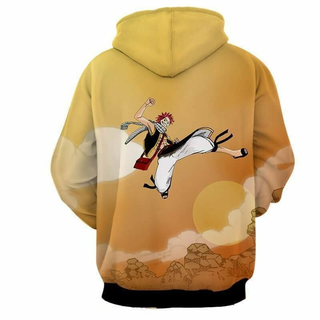 Natsu Dragneel Jumping Fairy Tail 3d All Over Print Hoodie