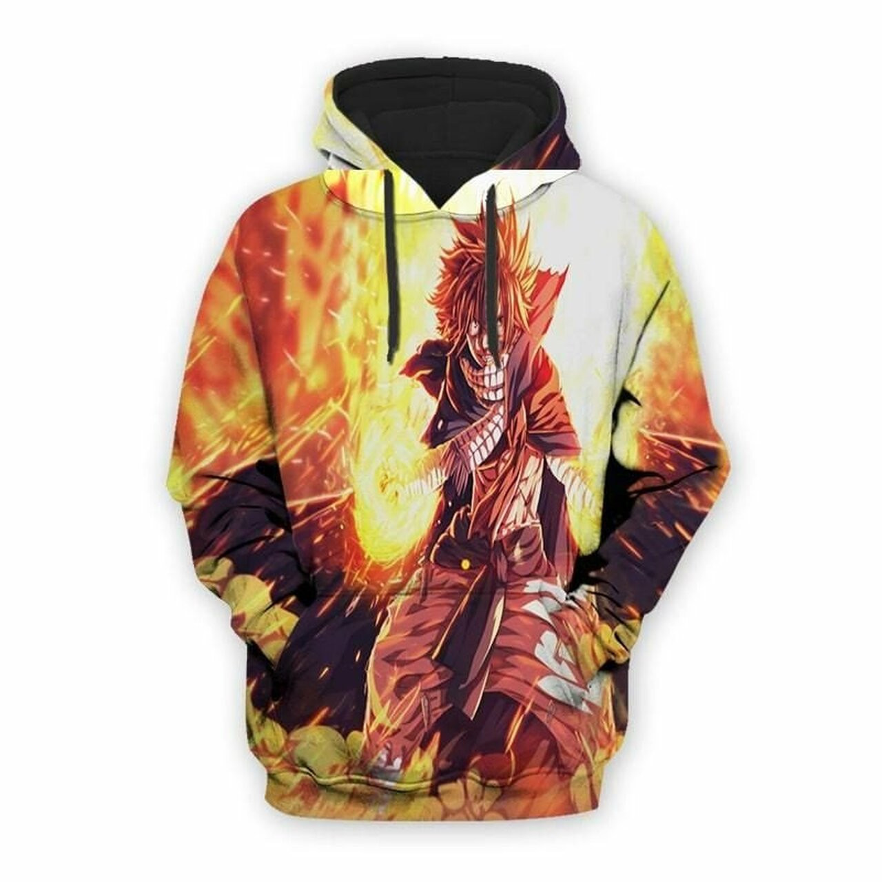 Natsu Dragneel Yellow 3d All Over Print Hoodie