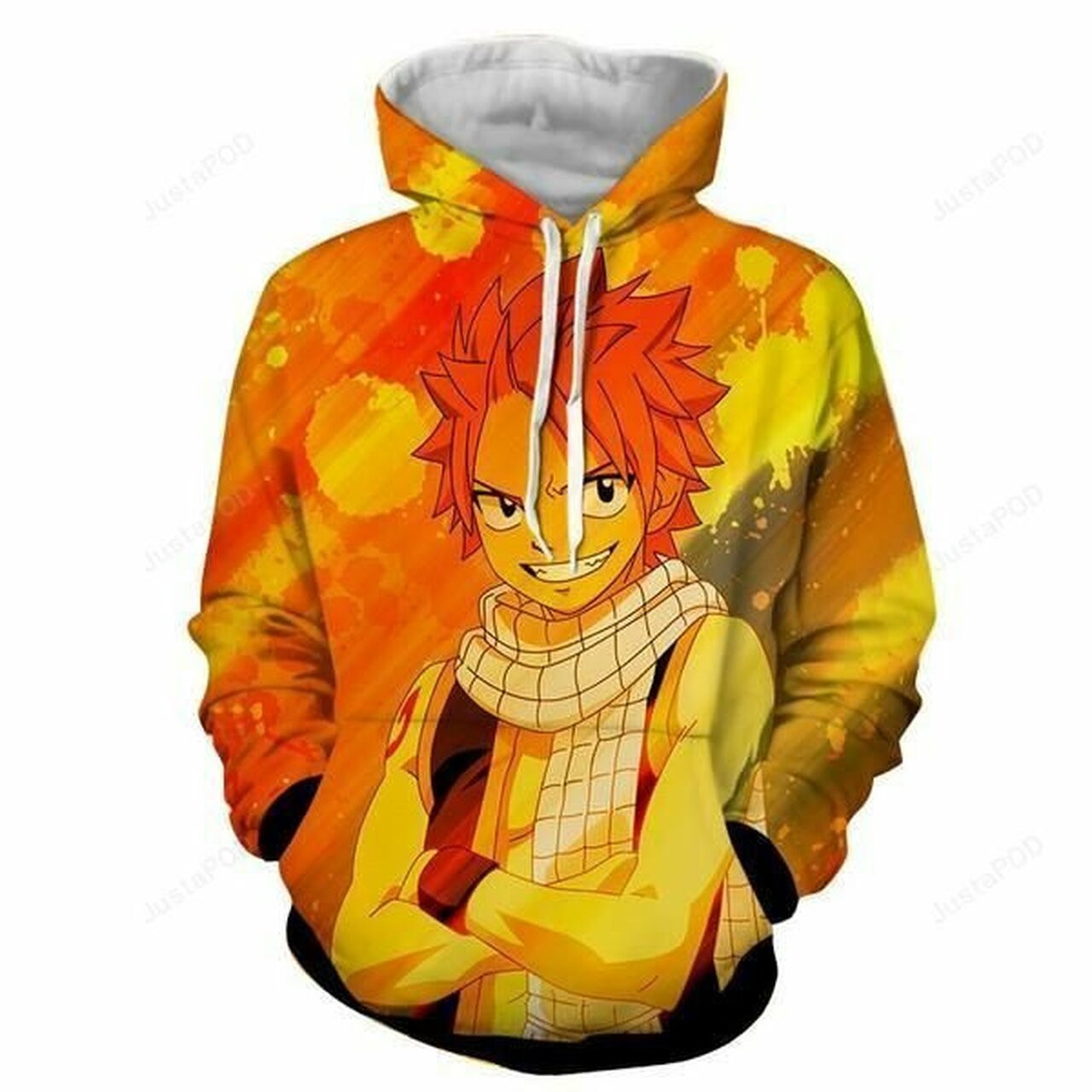 Natsu Yellow Designer 3d All Over Print Hoodie