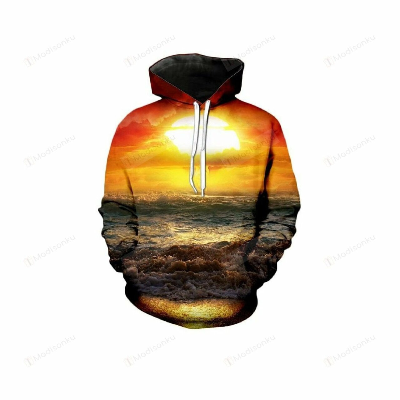 Nature Sunny Black Sea Tan 3d All Over Print Hoodie