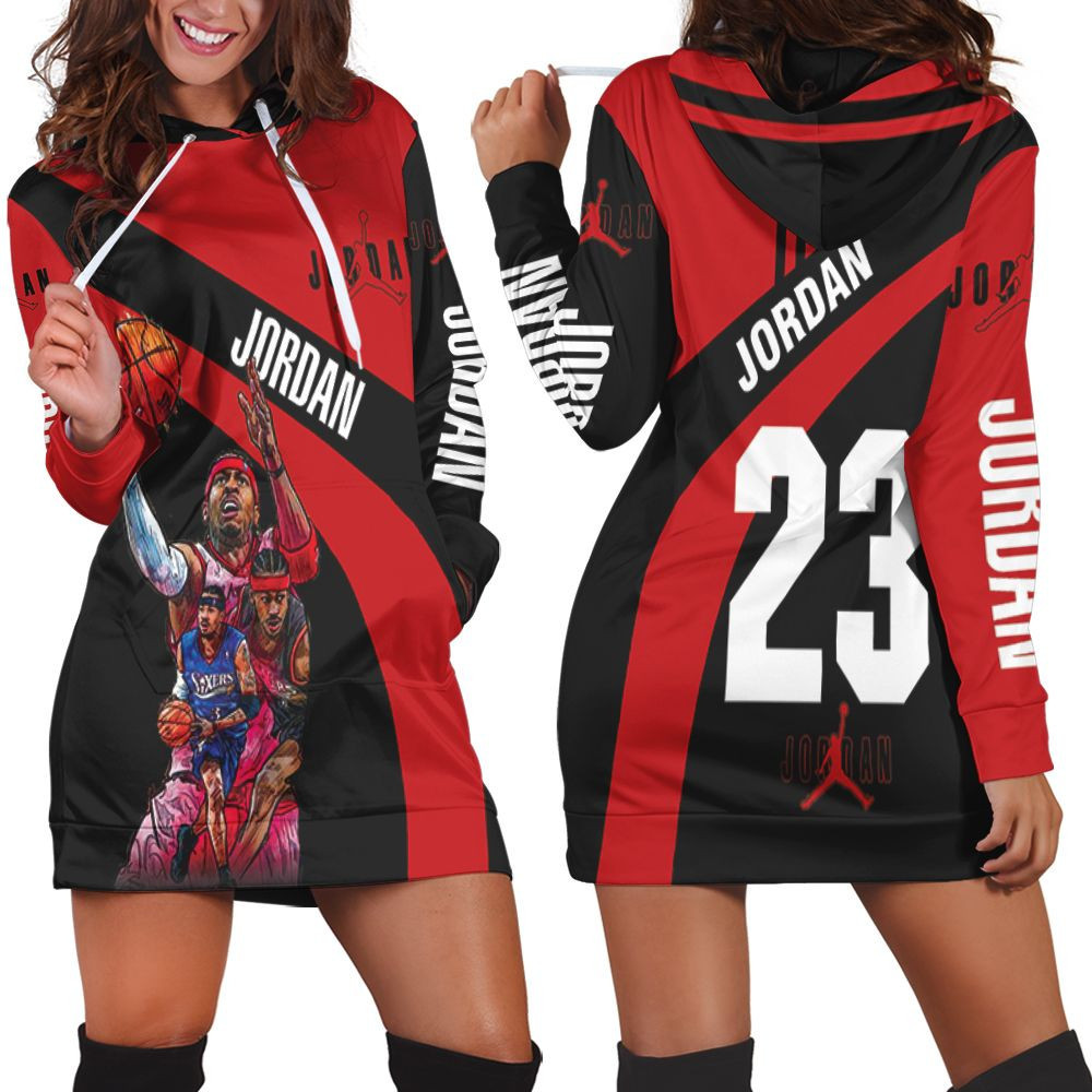 Nba Legend Michael Jordan Chicago Bulls 23 Hoodie Dress Sweater Dress Sweatshirt Dress