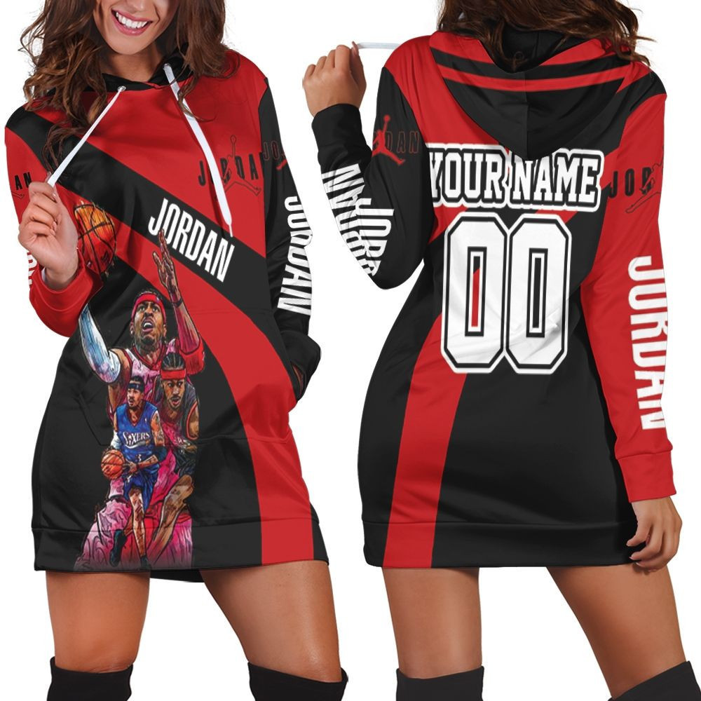 Nba Legend Michael Jordan Chicago Bulls 23 Personalized Hoodie Dress Sweater Dress Sweatshirt Dress