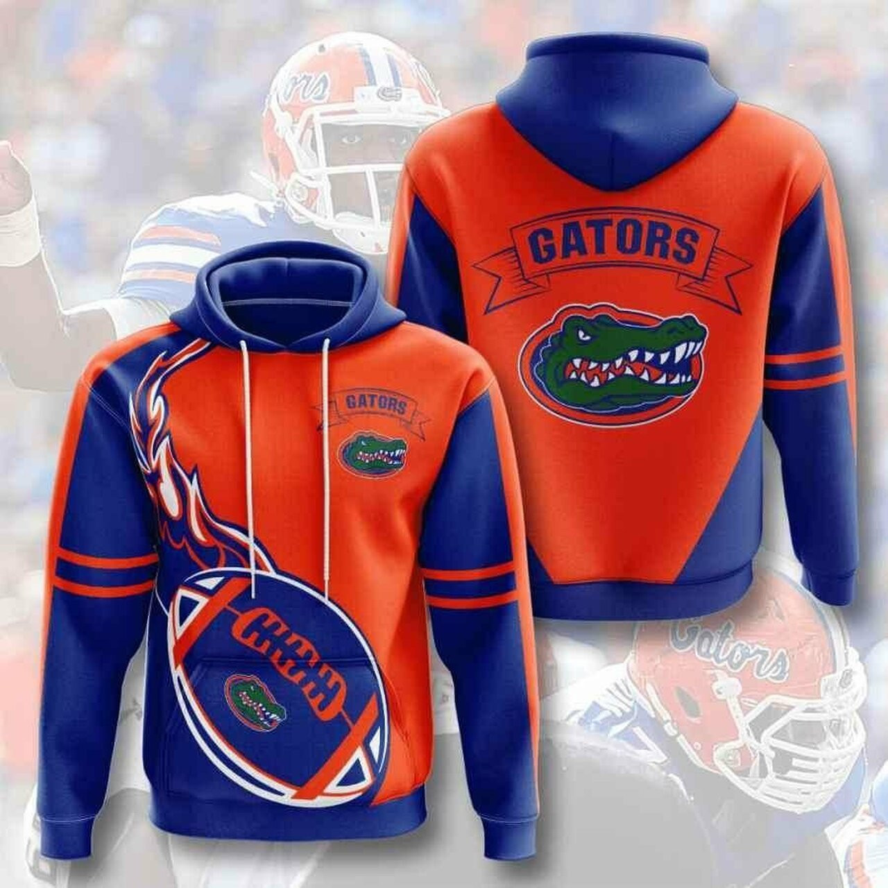 Ncaa Florida Gators 3d All Over Print Hoodie