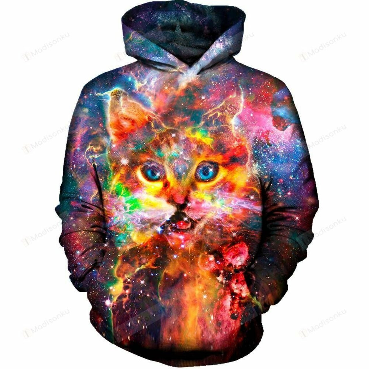 Nebula Kitty 3d All Over Print Hoodie