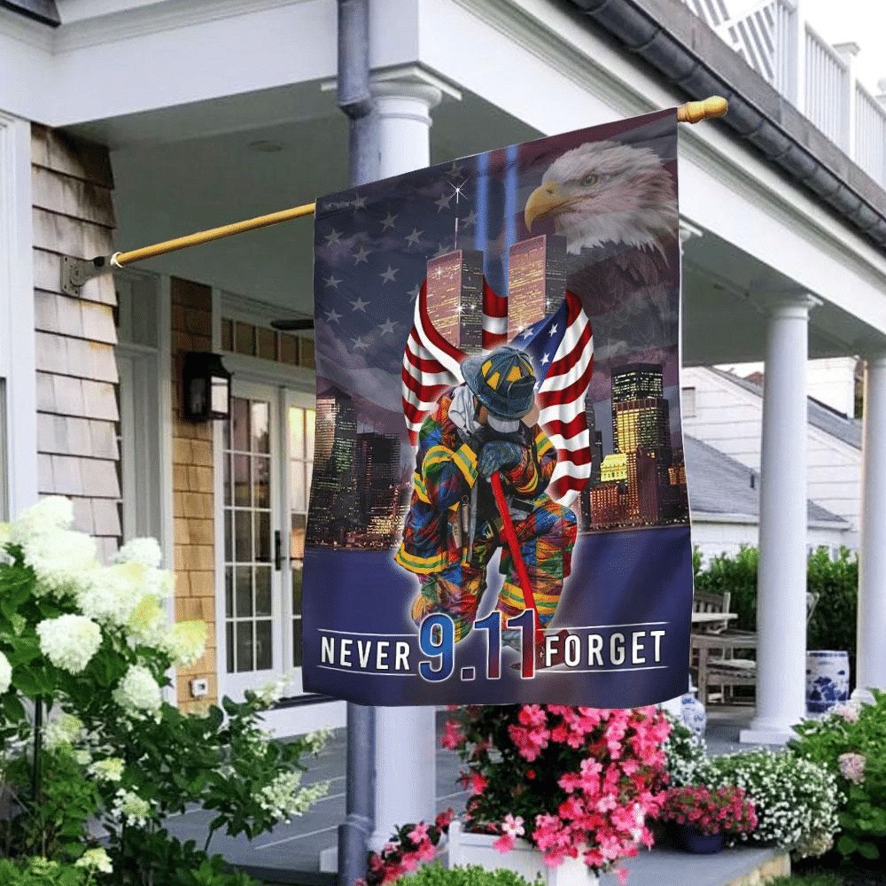 Never Forget September 11th American Flag Patriot Day Garden Flag House Flag