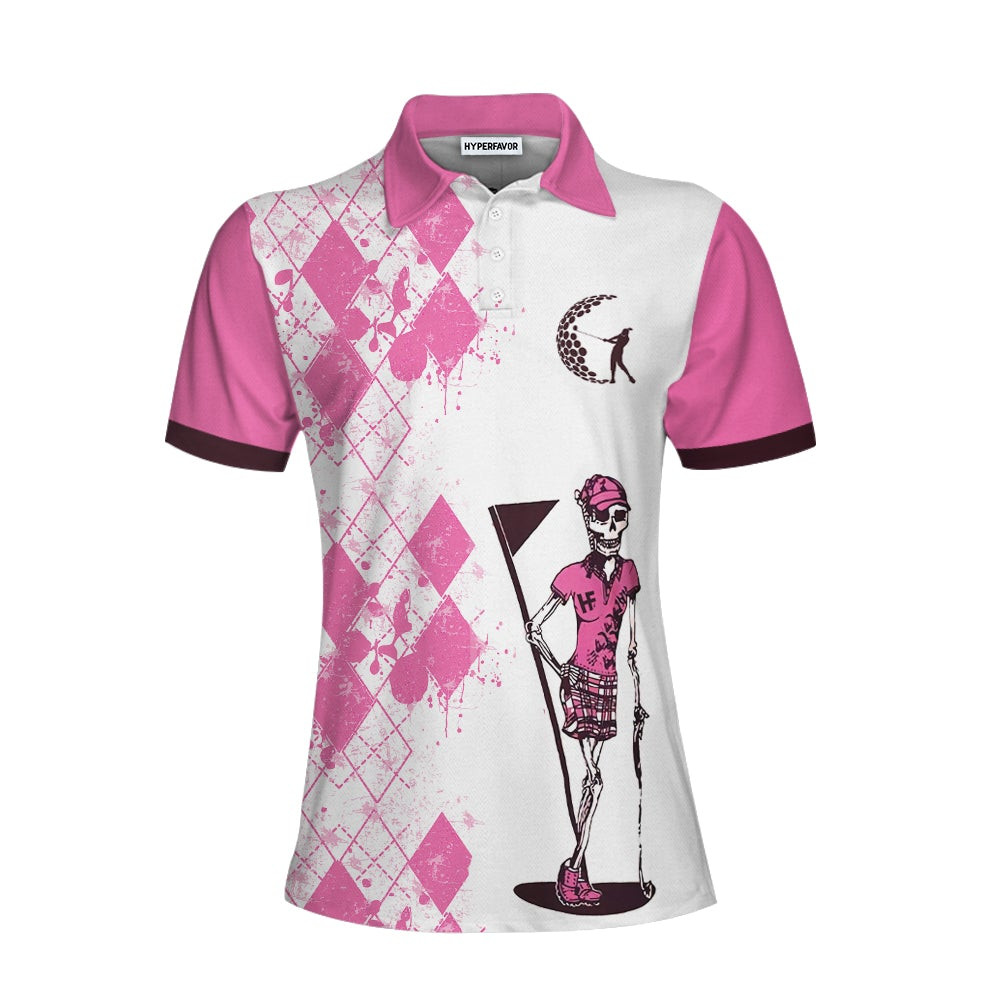 Never Underestimate A Woman Who Loves Golf And Was Born In September Short Sleeve Women Polo Shirt