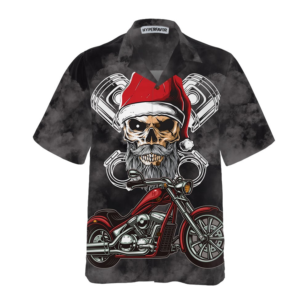 Never Underestimate An Old Man With A Motorcycle Christmas Hawaiian Shirt Best Motorcycle Gift For Christmas