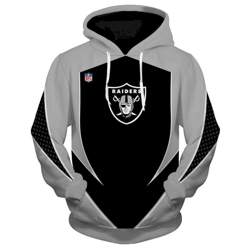 New Design Football Oakland Raiders 3D Hoodie Sweatshirt Custom