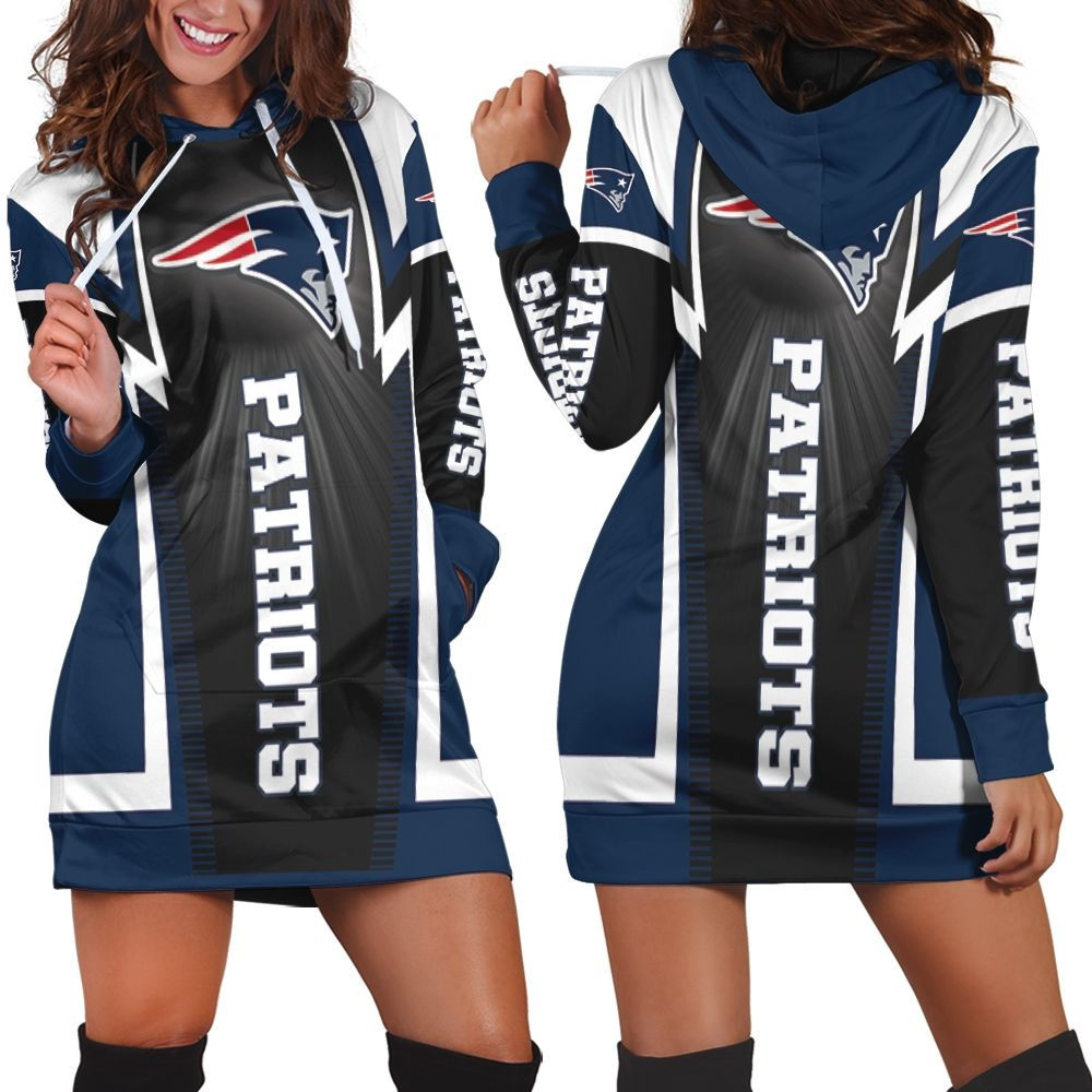 New England Patriots For Fans Hoodie Dress Sweater Dress Sweatshirt Dress