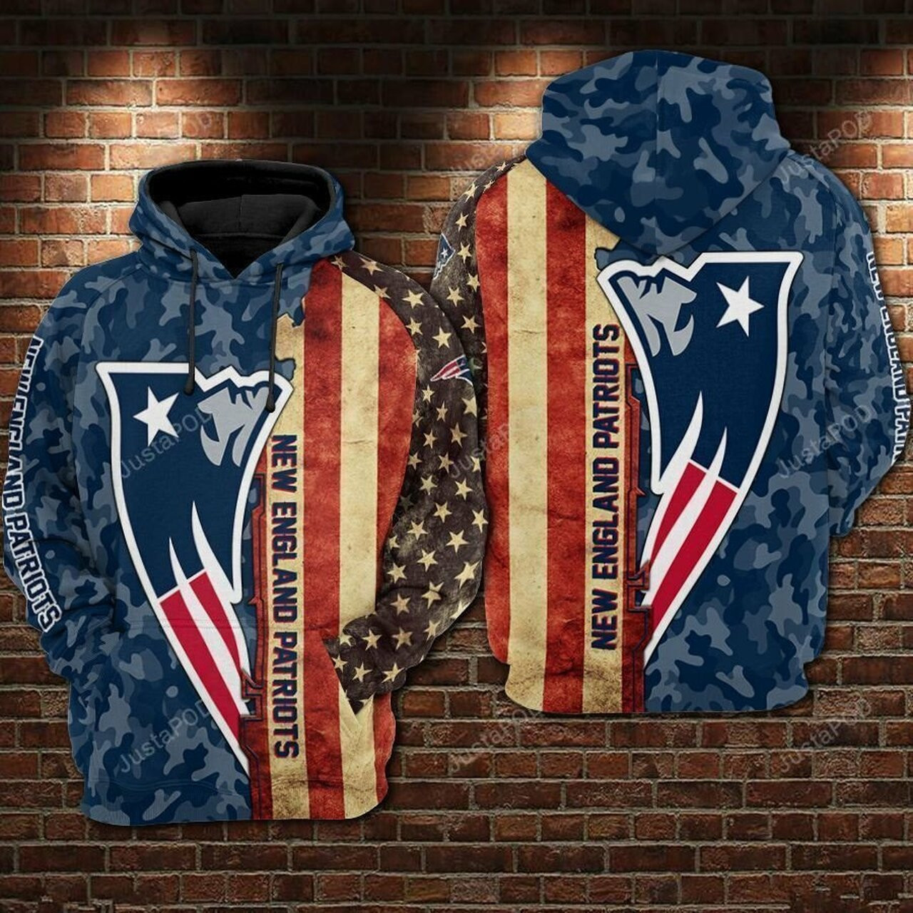 New England Patriots For Unisex 3d All Over Print Hoodie