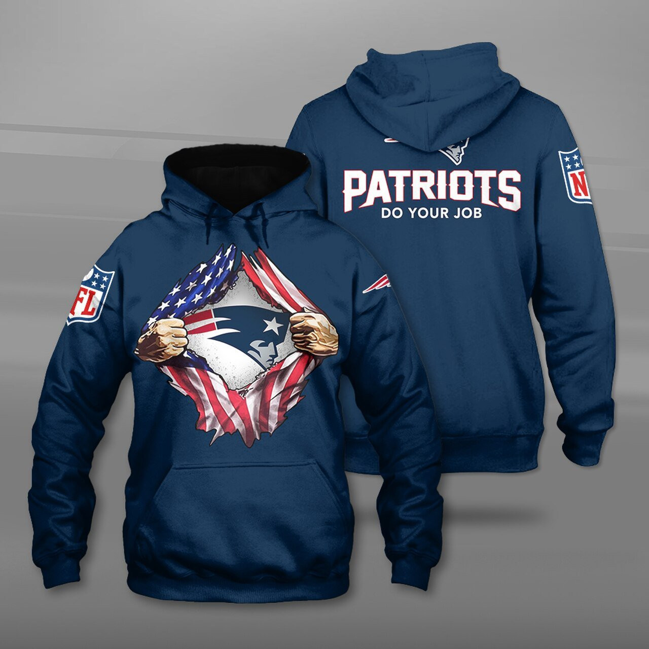New England Patriots No1271 Custom Hoodie 3D