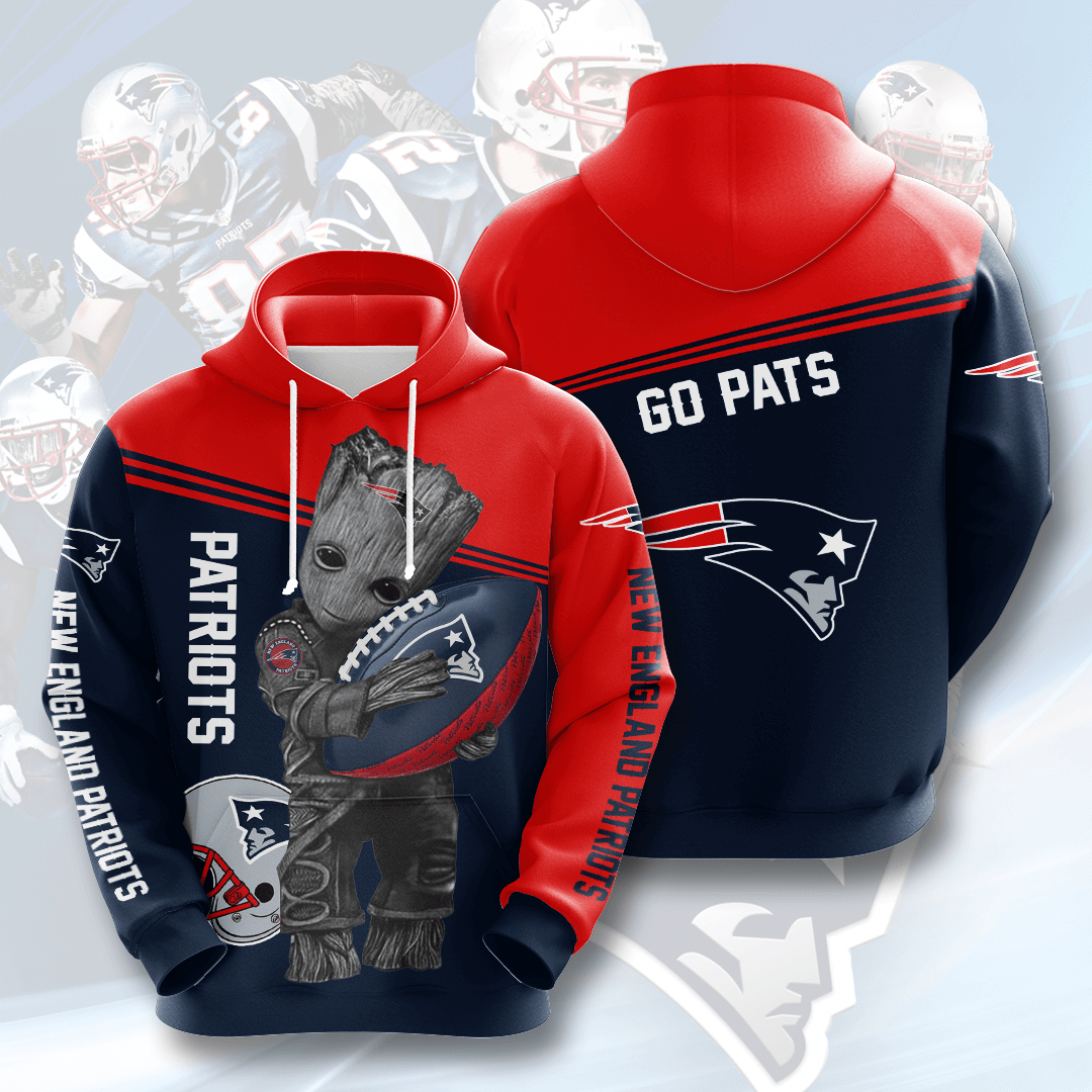 New England Patriots No1273 Custom Hoodie 3D