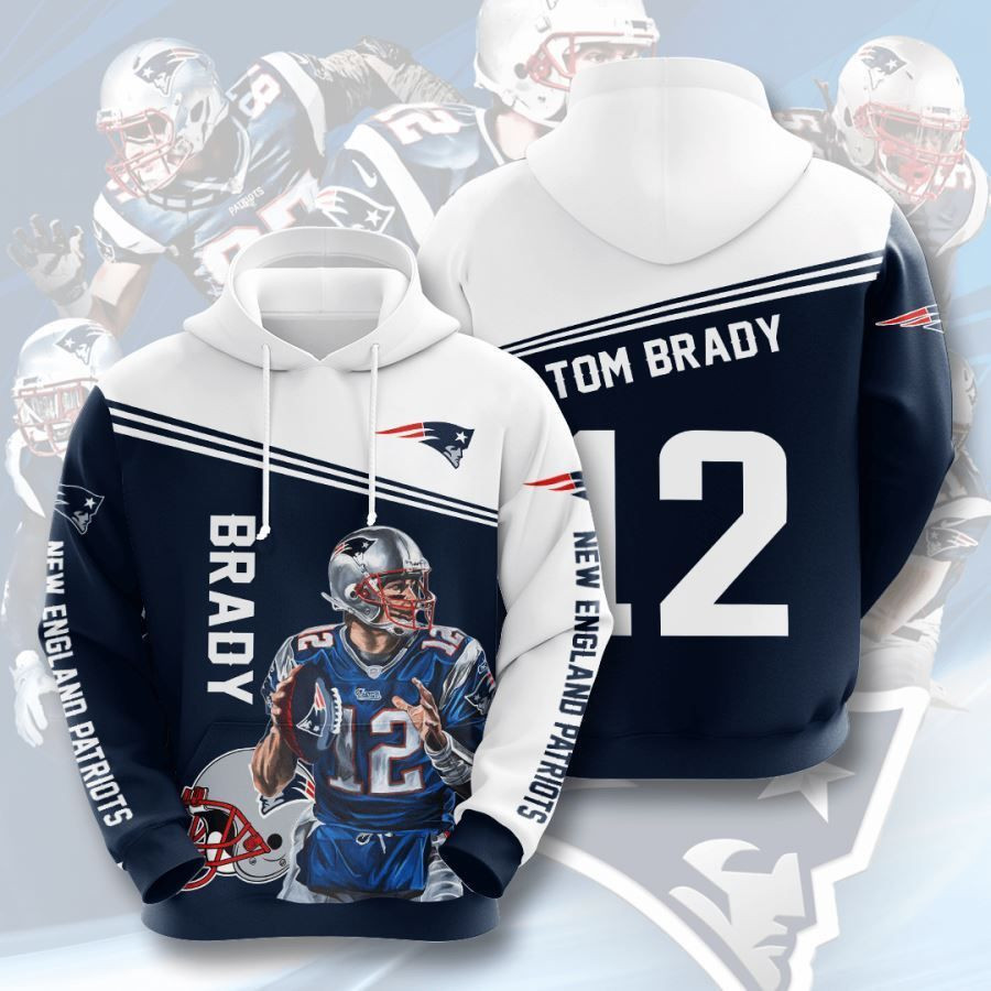 New England Patriots No1274 Custom Hoodie 3D All Over Print