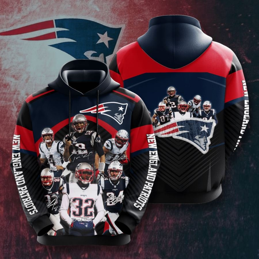 New England Patriots No1295 Custom Hoodie 3D