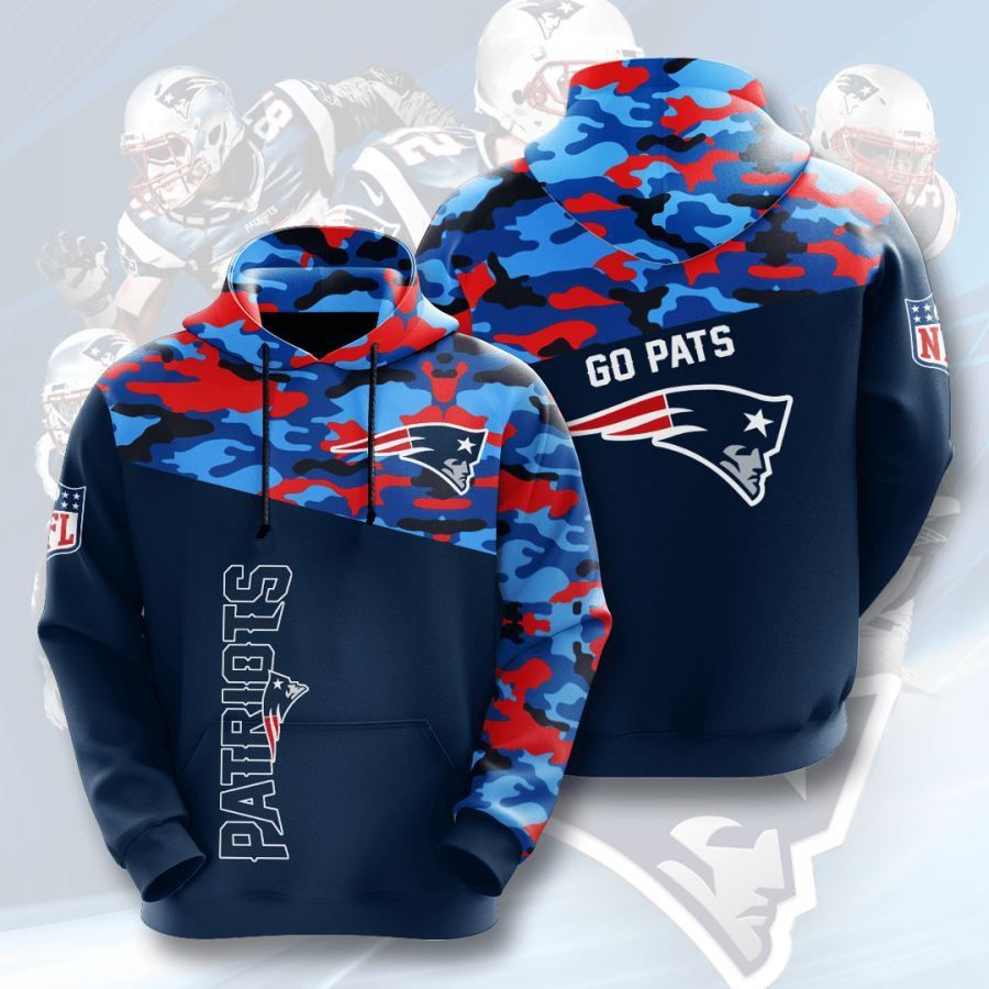 New England Patriots No1300 Custom Hoodie 3D All Over Print