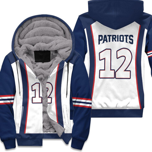 New England Patriots Tom Brady 12 Football Fan 3D Fleece Hoodie