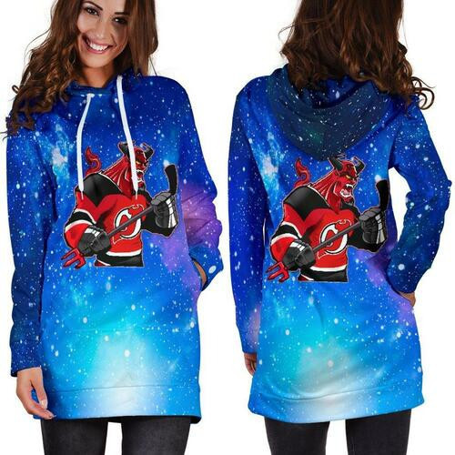 New Jersey Devils Hoodie Dress Sweater Dress Sweatshirt Dress 3d All Over Print For Women Hoodie