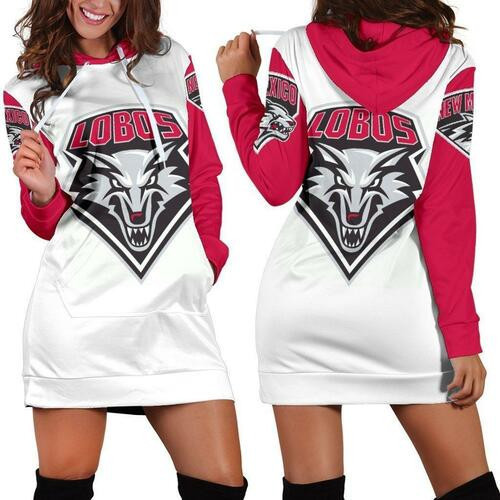 New Mexico Lobos Hoodie Dress Sweater Dress Sweatshirt Dress 3d All Over Print For Women Hoodie