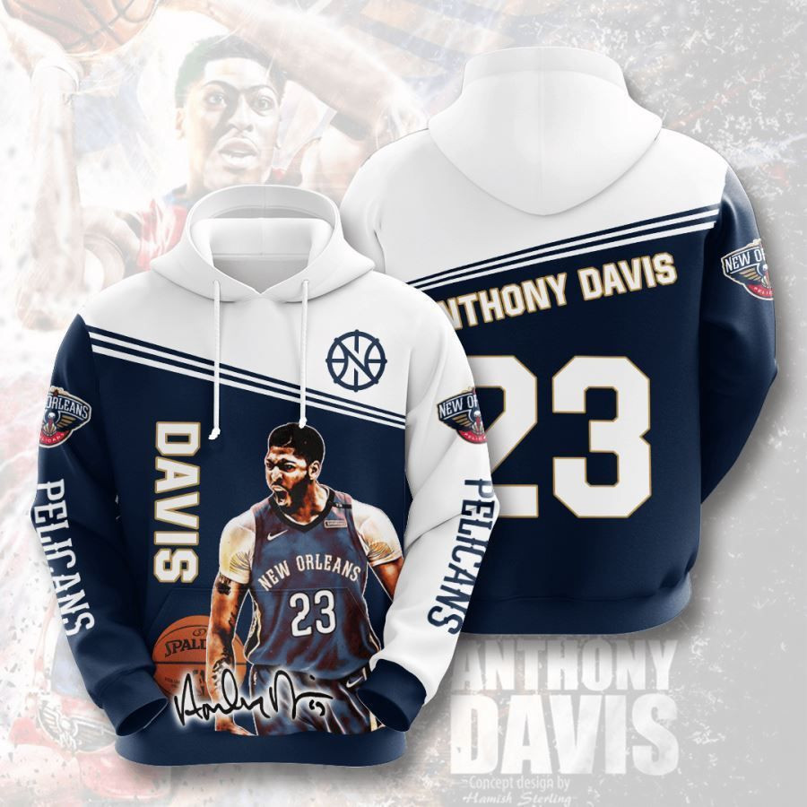 New Orleans Pelicans No1313 Custom Hoodie 3D All Over Print