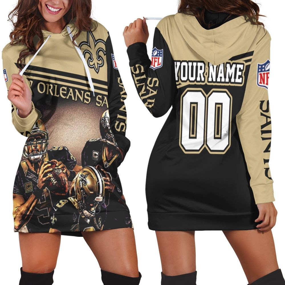 New Orleans Saints 2020 Nfl Season Nfc South Champions Great Players Legends Personalized Hoodie Dress Sweater Dress Sweatshirt Dress