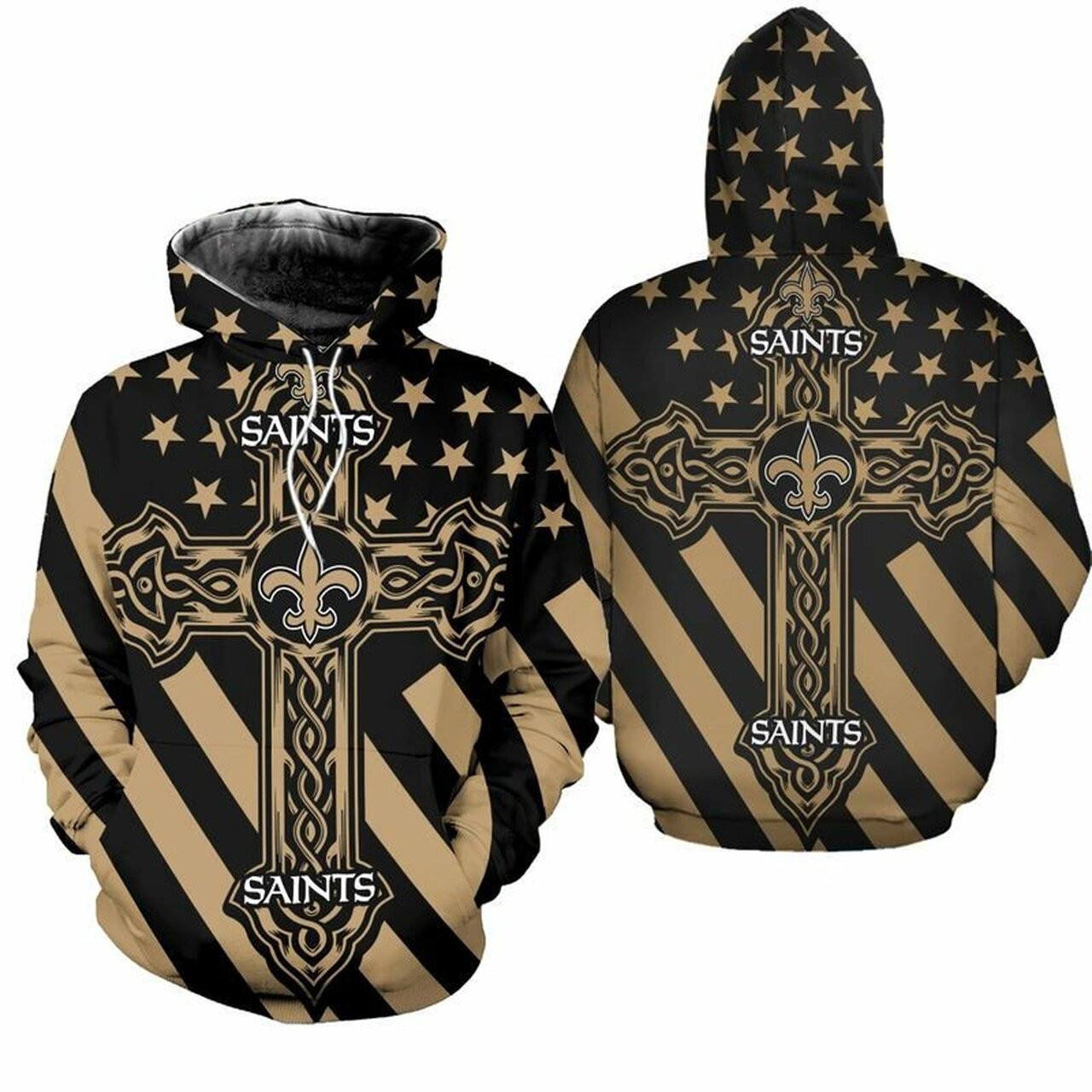 New Orleans Saints 3d All Over Print Hoodie