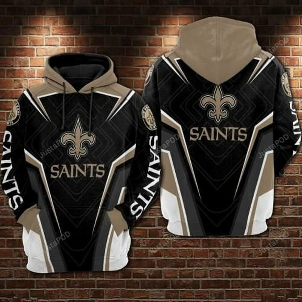 New Orleans Saints Football 3d All Over Print Hoodie
