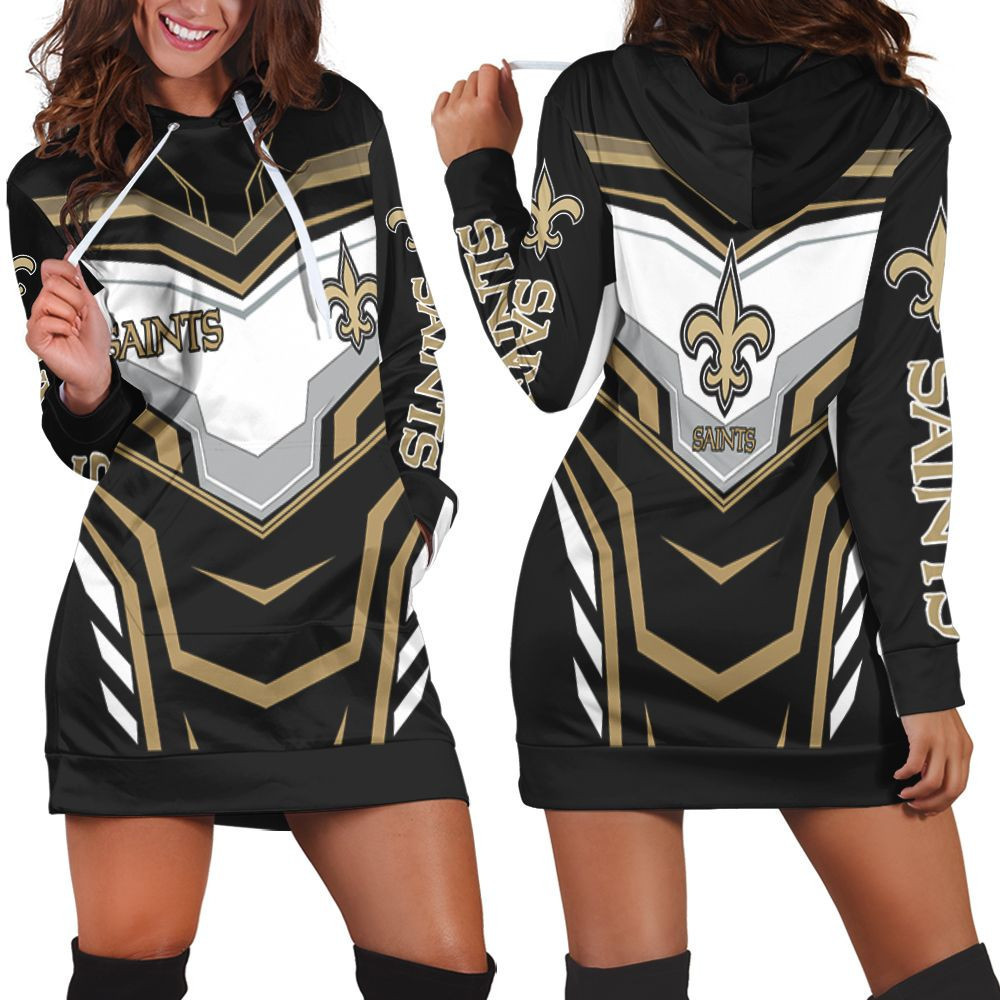 New Orleans Saints For Fan 3d Hoodie Dress Sweater Dress Sweatshirt Dress