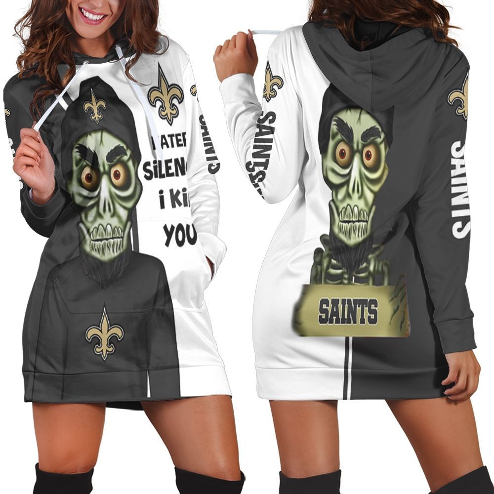 New Orleans Saints Haters I Kill You 3d Hoodie Dress Sweater Dress Sweatshirt Dress