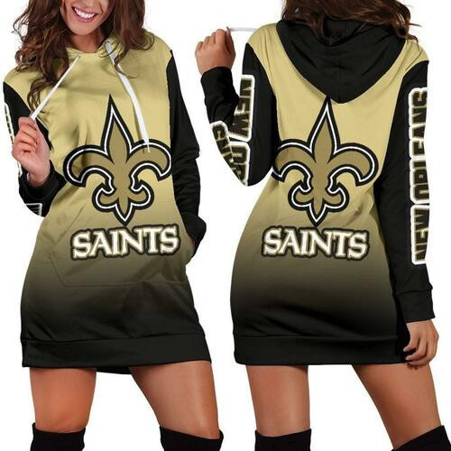 New Orleans Saints Hoodie Dress Sweater Dress Sweatshirt Dress 3d All Over Print For Women Hoodie