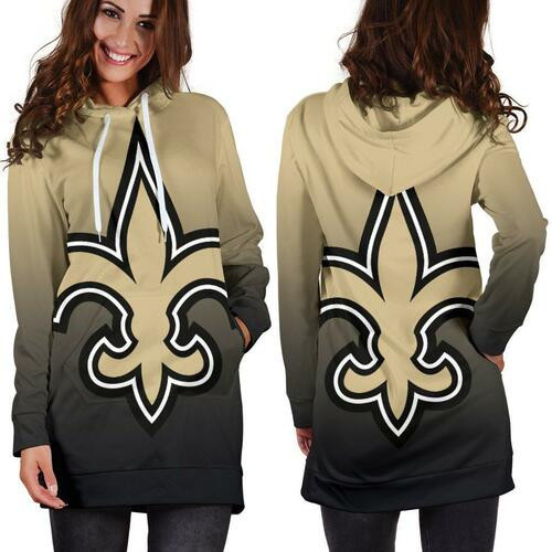 New Orleans Saints Hoodie Dress Sweater Dress Sweatshirt Dress 3d All Over Print For Women Hoodie