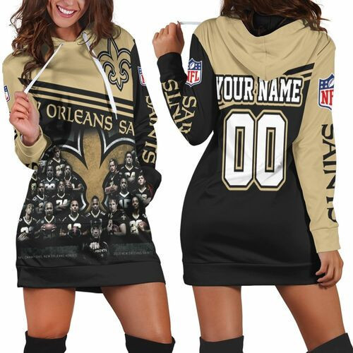 New Orleans Saints Nfc Champions Coach Players Personalized Hoodie Dress Sweater Dress Sweatshirt Dress