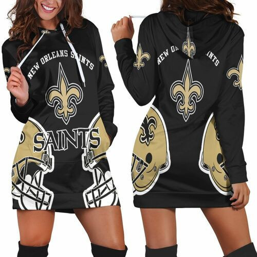 New Orleans Saints Nfl For Saints Fan 3d Hoodie Dress Sweater Dress Sweatshirt Dress