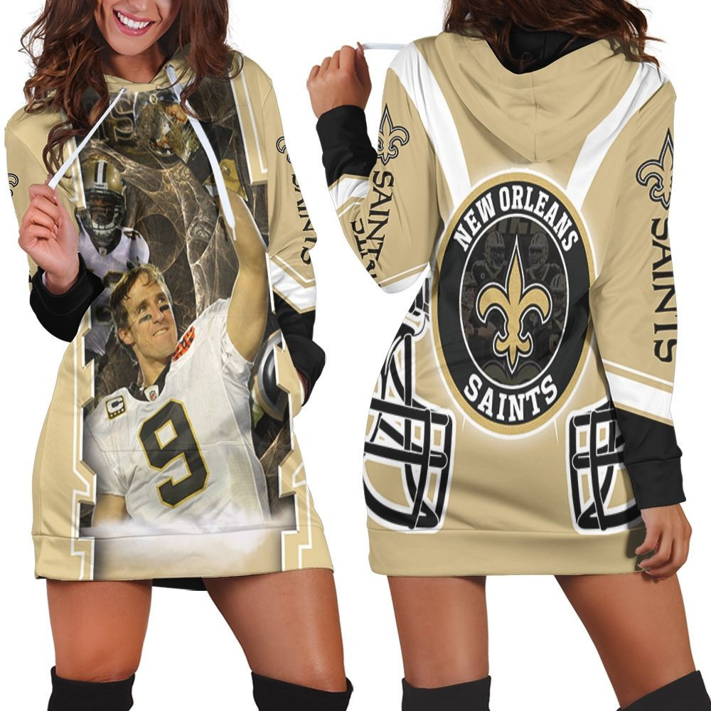 New Orleans Saints Players For Fans Hoodie Dress Sweater Dress Sweatshirt Dress