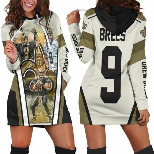 New Orleans Saints Stadium Hoodie Dress Sweater Dress Sweatshirt Dress