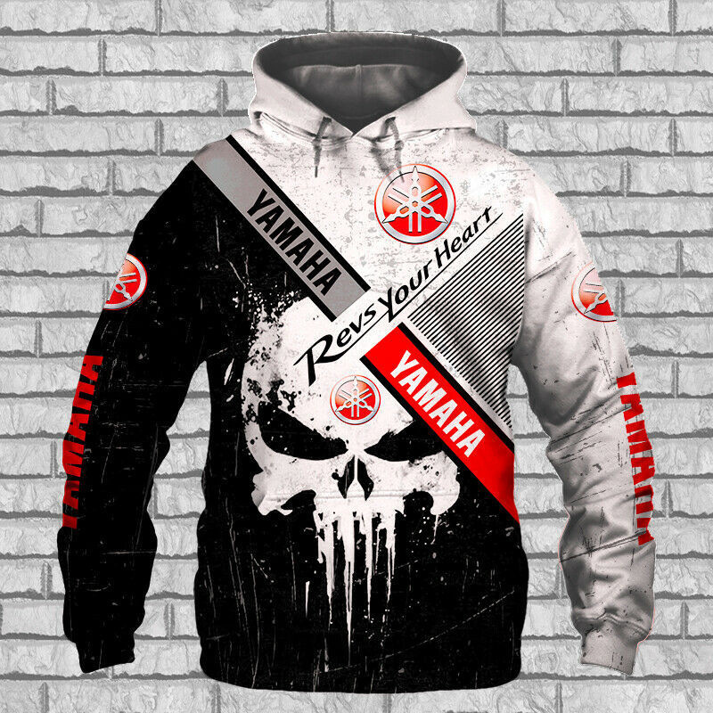 New Yamaha Punisher Skull Hoodie