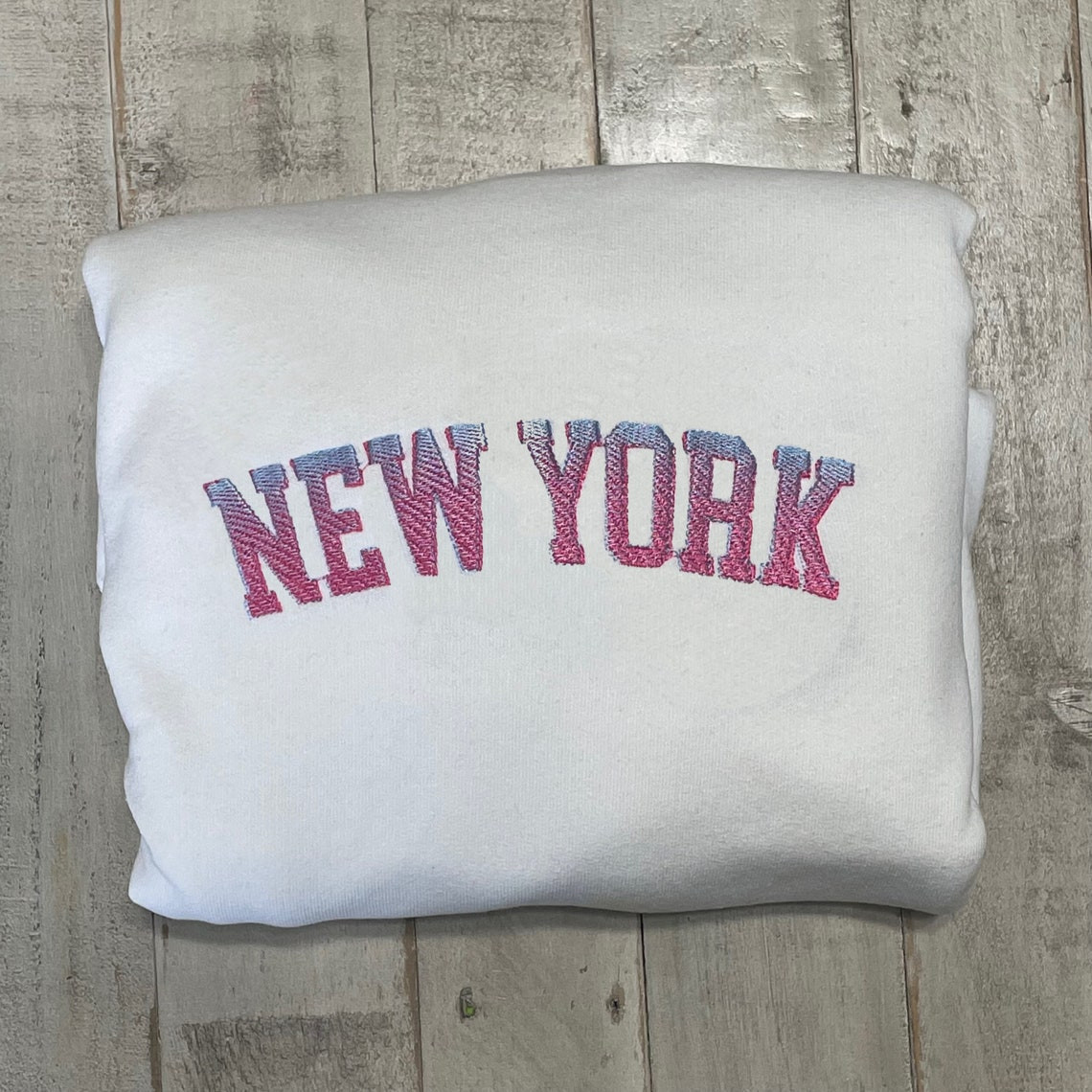 New York Embroidered Crewneck Embroidered Crewneck Nyc Sweatshirt